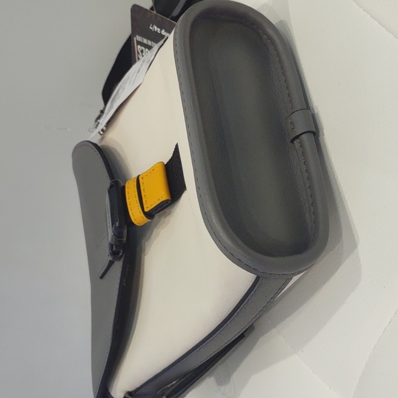 Unisex Track Colorblock Crossbody Bag Gray Yellow Handbag Purse Sporty New sport - Picture 8 of 8